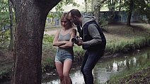 Erotic photo shoot in the forest