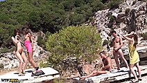 Real sex party on the sunny beach, part 2